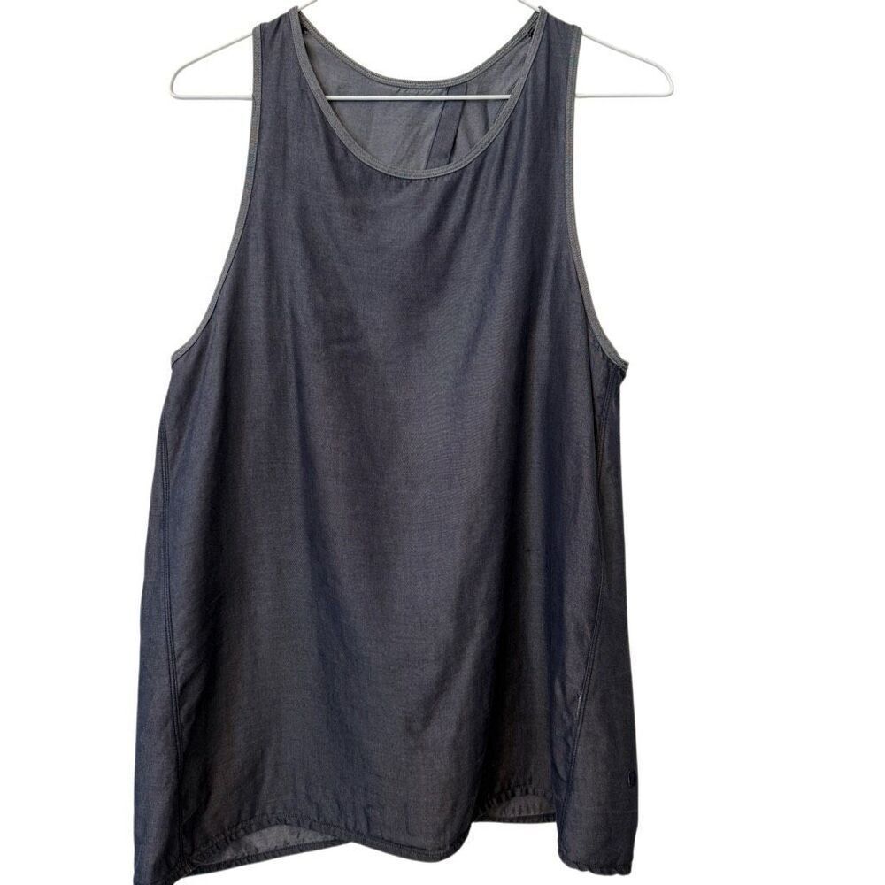 Lululemon All Tied Up Tencel Split Back Deep Navy Tank Top Deep Navy Size 6